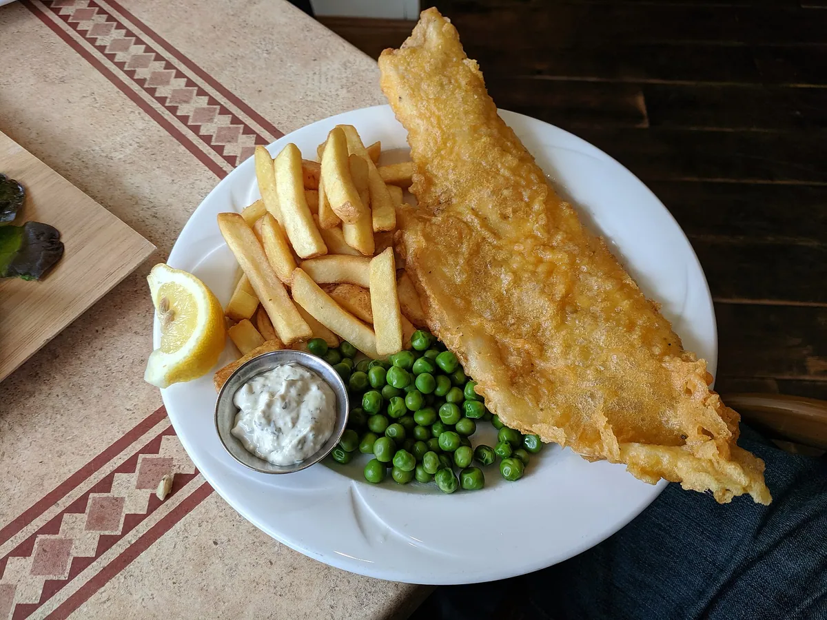 Fish & Chips food typical of Sharkys
